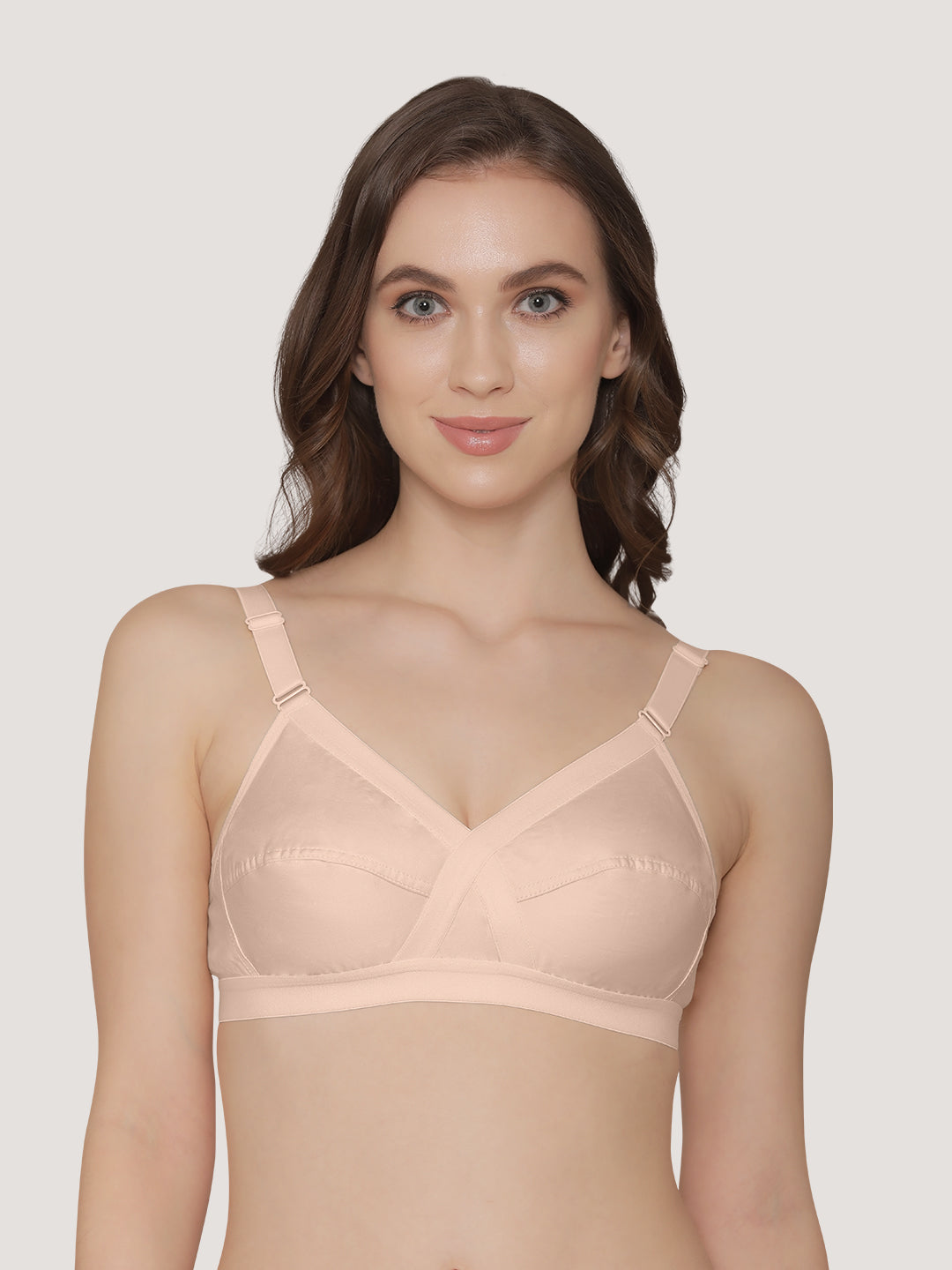 Cross Care Full Coverage Minimizer Bra-L.PEACH