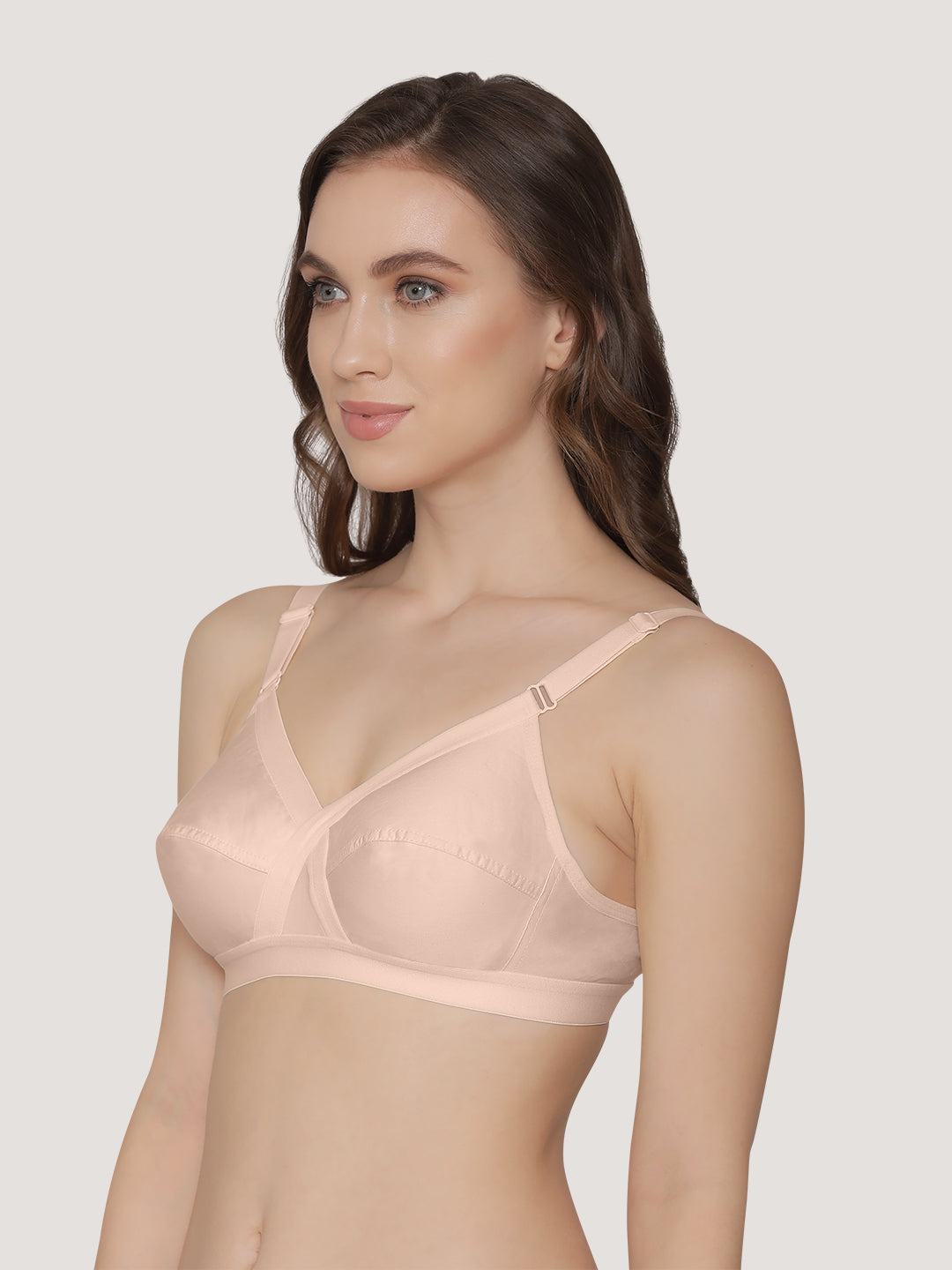 Cross Care Full Coverage Minimizer Bra-L.PEACH