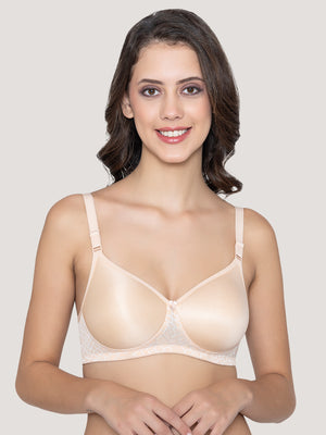 Kalyani's Crown Subtle Glam Lightly Padded Seamless T-Shirt Bras | Pack of 3 | L.NUDE L.NUDE L.NUDE