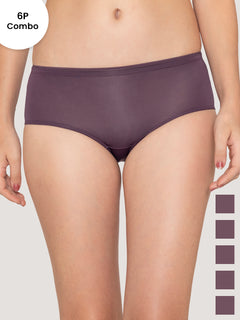 Cooper Women's Medium Coverage Hipster Panties Pack of 6-DVL DVL DVL DVL DVL DVL