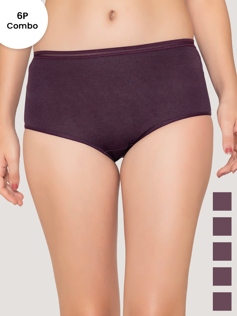 Orion High Coverage Hipster Panties for Women | Pack of 6-DVL DVL DVL DVL DVL DVL