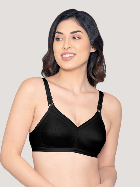 Kalyani Damini Full Coverage Non Padded Cotton Everyday Bra | Pack of 3