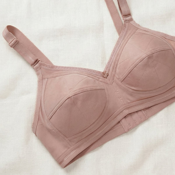 Damini Full Coverage Cotton Everyday Bra | Pack of 3-FAWN FAWN FAWN