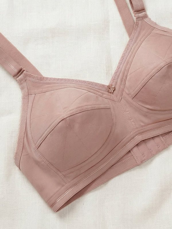 Damini Full Coverage Cotton Everyday Bra | Pack of 3-FAWN ONION BLACK