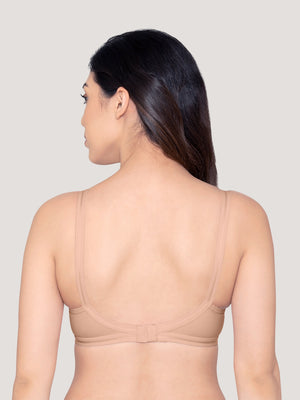 Damini Full Coverage Cotton Everyday Bra | Pack of 2-FAWN FAWN