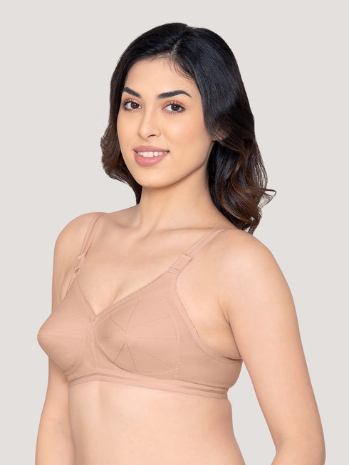 Kalyani Damini Full Coverage Non Padded Cotton Bra | Pack of 3