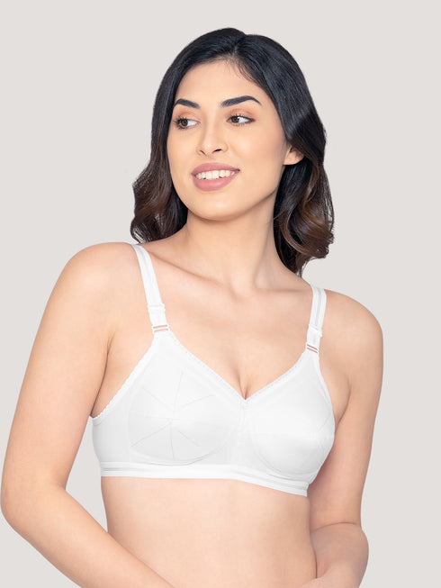 Kalyani Damini Full Coverage Non Padded Cotton Bra | Pack of 3