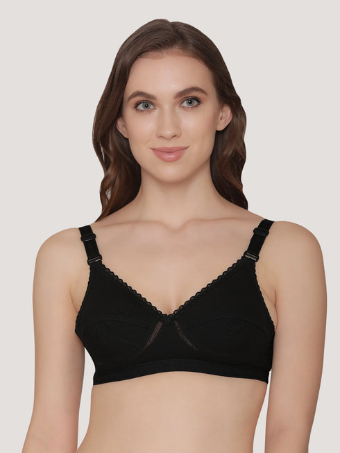 Kalyani Diksha Full Coverage Non Padded Double Layered Cups Everyday Bra | Pack of 2