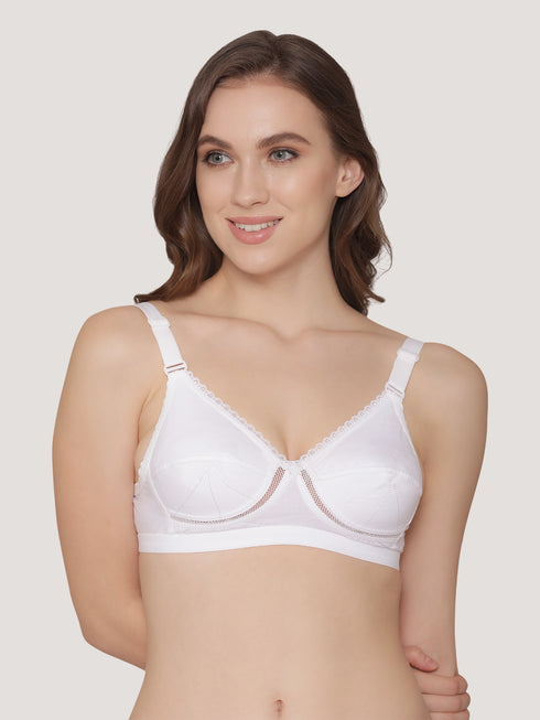 Kalyani Diksha Full Coverage Non Padded Double Layered Cups Everyday Bra | Pack of 3