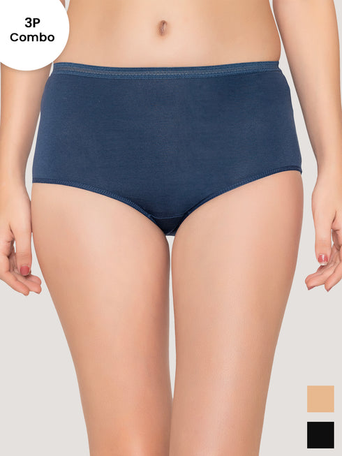 Kalyani Orion High Coverage Hipster Panties for Women | Pack of 3