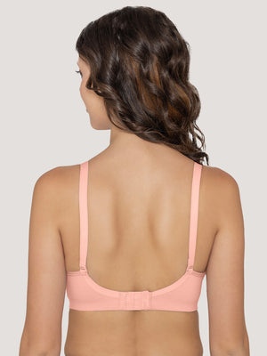Kalyani Elvira Everyday Support Seamless Non Padded T-Shirt Bras | Pack of 2 | L.PEACH L.PEACH