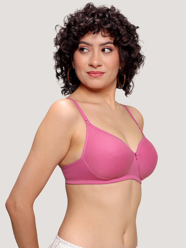 Emily Lightly Padded Multiway Everyday Bra | Pack of 3-BLUSH BLUSH BLUSH
