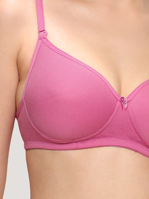 Emily Lightly Padded Multiway Everyday Bra | Pack of 3-BLUSH BLUSH BLUSH