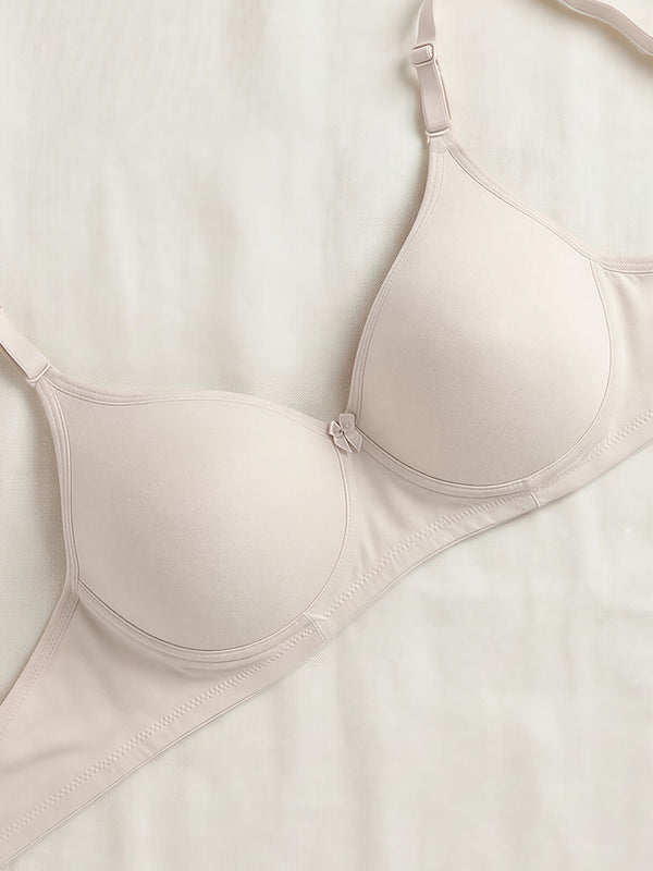 Emily Lightly Padded Multiway Everyday Bra | Pack of 3-L.NUDE P.MAROON ROSE