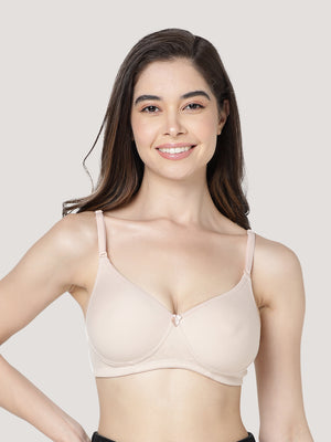 Emily Lightly Padded Multiway Everyday Bra | Pack of 3-L.NUDE BLUSH M.BLACK