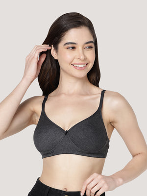 Emily Lightly Padded Multiway Everyday Bra | Pack of 3-M.BLACK ROSE M.GREY