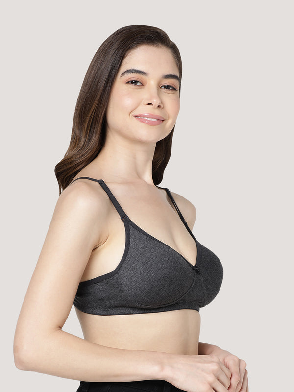 Emily Lightly Padded Multiway Everyday Bra | Pack of 3-BLUSH M.BLACK M.GREY