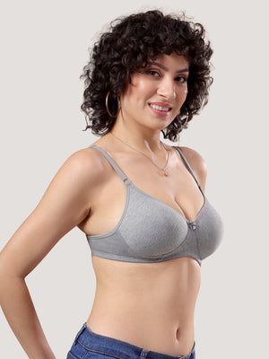 Emily Lightly Padded Multiway Everyday Bra | Pack of 3-M.GREY M.GREY M.GREY
