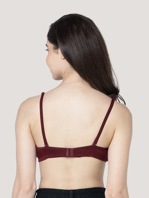 Emily Lightly Padded Multiway Everyday Bra | Pack of 3-P.MAROON P.MAROON P.MAROON