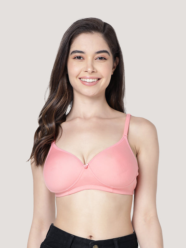 Emily Lightly Padded Multiway Everyday Bra | Pack of 3-ROSE ROSE ROSE