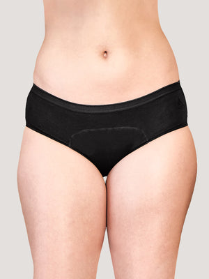 Emy Medium Coverage Period Panties | Pack of 3-BLACK COFFEE MAROON