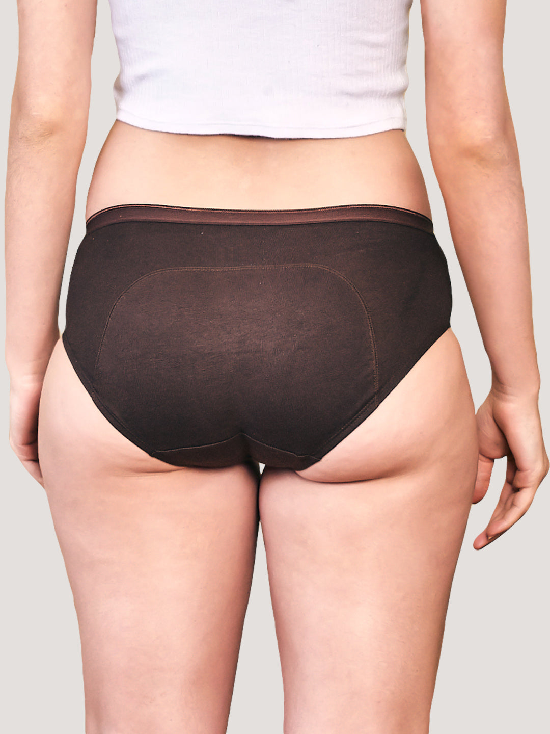 Emy Medium Coverage Period Panties | Pack of 3-COFFEE COFFEE COFFEE