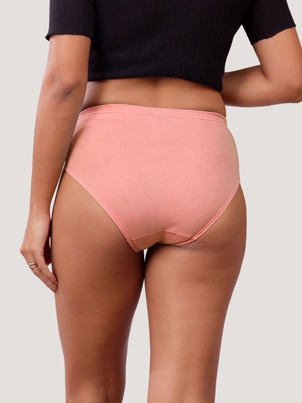 Eve 100% Cotton Mid-Waist Hipster Panties for Women | Pack of 3-P.ROSE P.ROSE P.ROSE