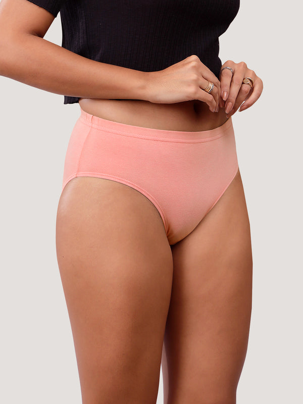 Eve 100% Cotton Mid-Waist Hipster Panties for Women | Pack of 3-P.ROSE P.ROSE P.ROSE