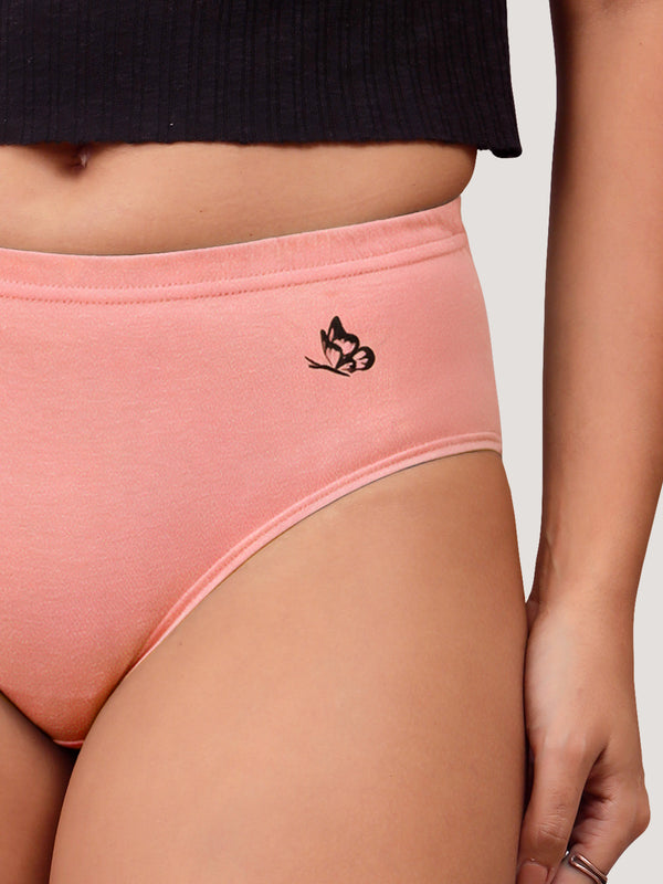 Eve 100% Cotton Mid-Waist Hipster Panties for Women | Pack of 3-P.ROSE P.ROSE P.ROSE