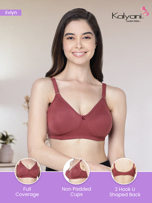 Evlyn Double Layered Cups Regular Bra | Pack of 3-CAMEL CAMEL CAMEL