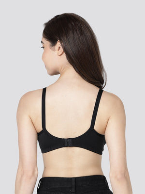 Evlyn Double Layered Cups Regular Bra | Pack of 3 | D.PEACH CAMEL BLACK