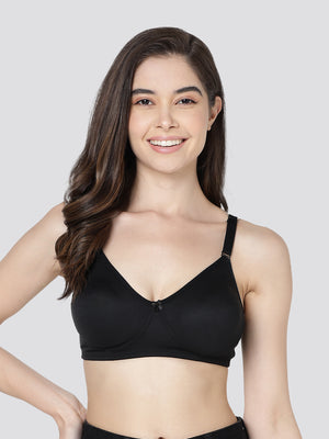 Evlyn Double Layered Cups Regular Bra | Pack of 3 | GREY WHITE BLACK