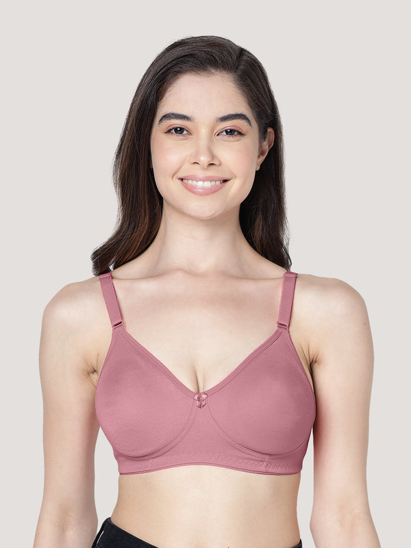 Evlyn Double Layered Cups Regular Bra | Pack of 3-ONION ONION ONION