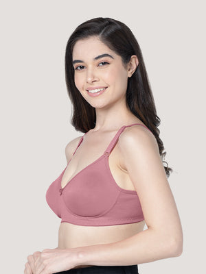 Evlyn Double Layered Cups Regular Bra | Pack of 3-ONION ONION ONION