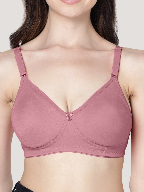 Evlyn Double Layered Cups Regular Bra | Pack of 3-ONION ONION ONION