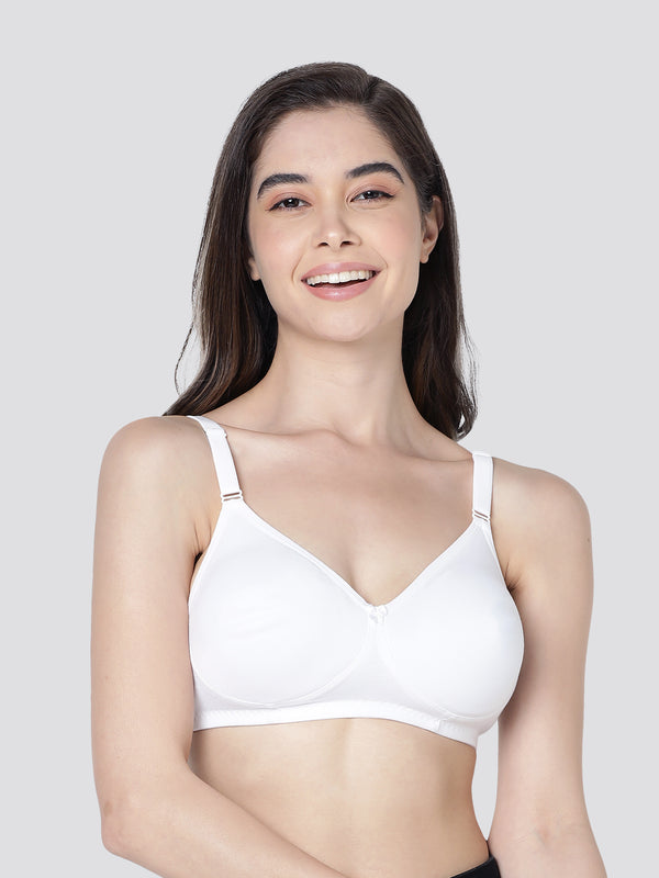 Evlyn Double Layered Cups Regular Bra | Pack of 3 | D.PEACH CAMEL WHITE