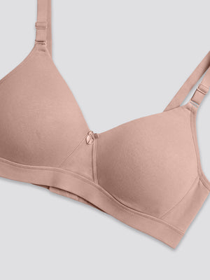 Tessa Full Support Seamless Designer Bra for Women Pack of 2-D.RUST FAWN