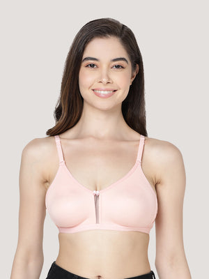 Gloria Full Coverage Double Layered Cups Everyday Bra | Pack of 3-BLACK CAMEL PEACH