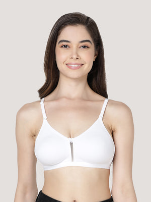 Gloria Full Coverage Double Layered Cups Everyday Bra | Pack of 3-BLACK CAMEL WHITE