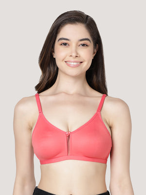 Gloria Full Coverage Double Layered Cups Everyday Bra | Pack of 3-HOT PINK HOT PINK HOT PINK