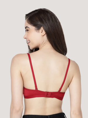 Gloria Full Coverage Double Layered Cups Everyday Bra | Pack of 3-MAROON MAROON MAROON