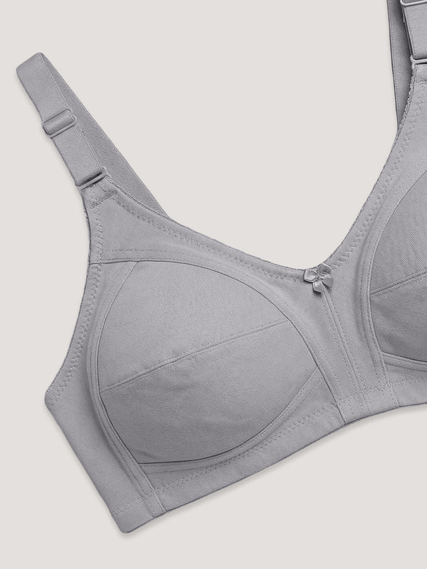 Anaya Full Coverage M Frame Minimizer Bra | Pack of 3-GREY PEACH MAROON