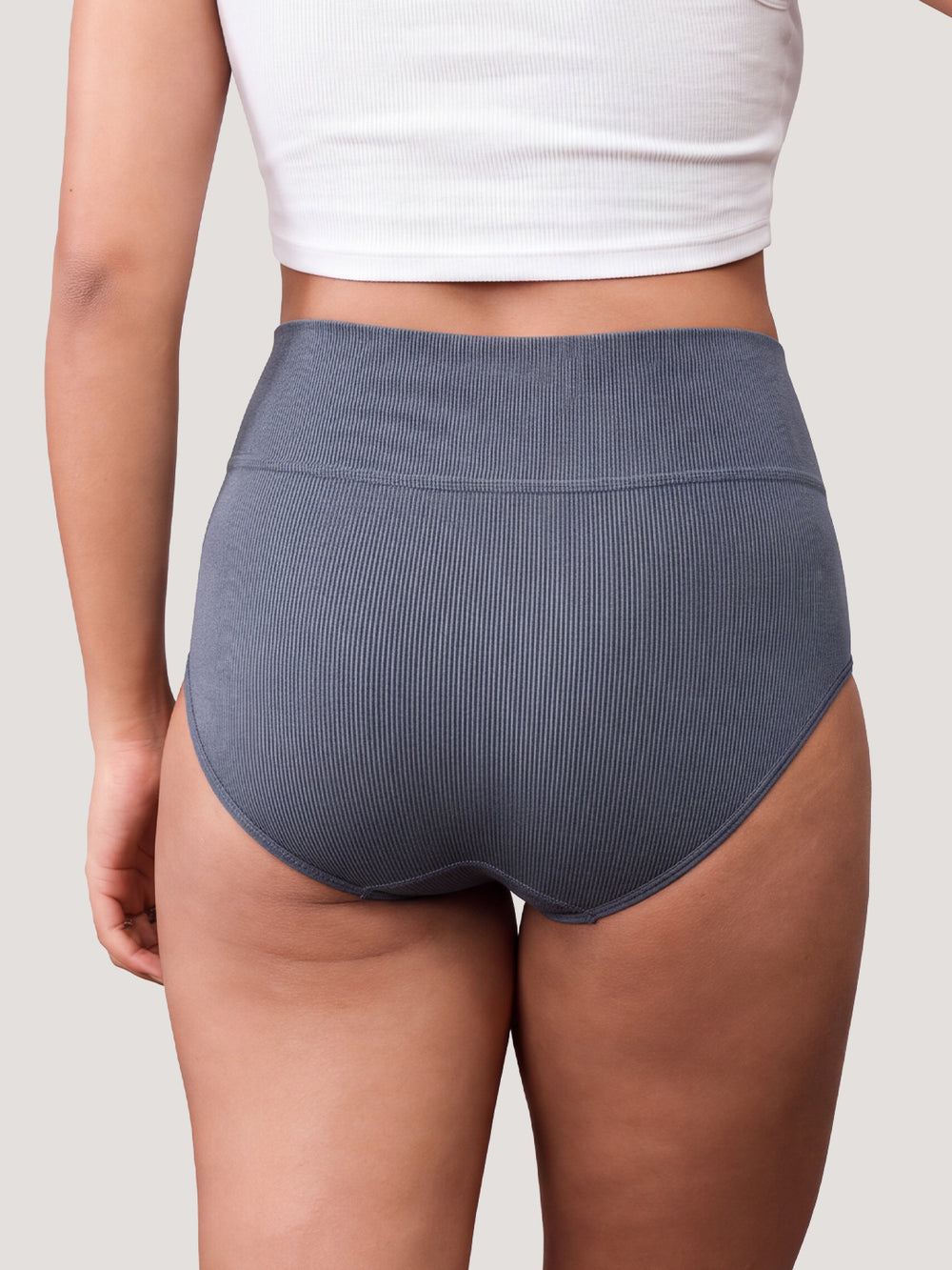 ISAC High Waist Tummy Control Panties for Woman | Pack of 4-SBLE MV RBD BRW