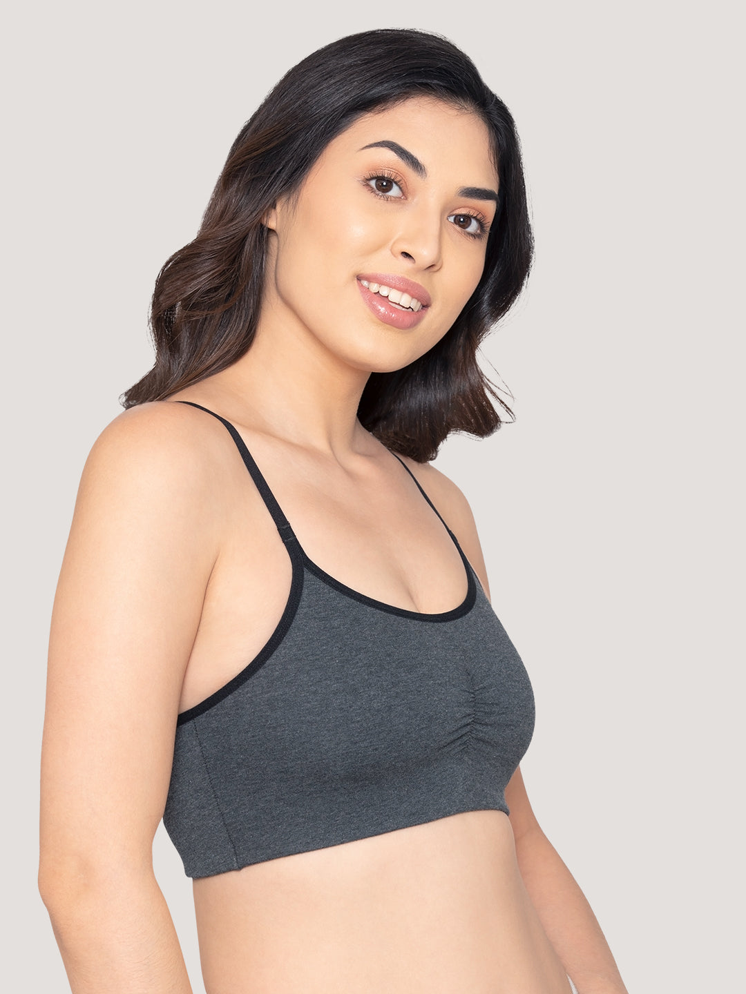 Ira Non Padded Everyday Beginners Bra | Pack of 3-BLACK BLACK BLACK