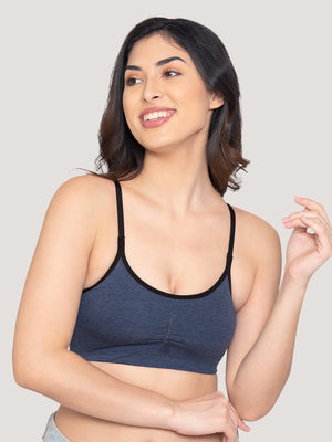 Ira Non Padded Everyday Beginners Bra | Pack of 3-DENIM BLUE DENIM BLUE DENIM BLUE