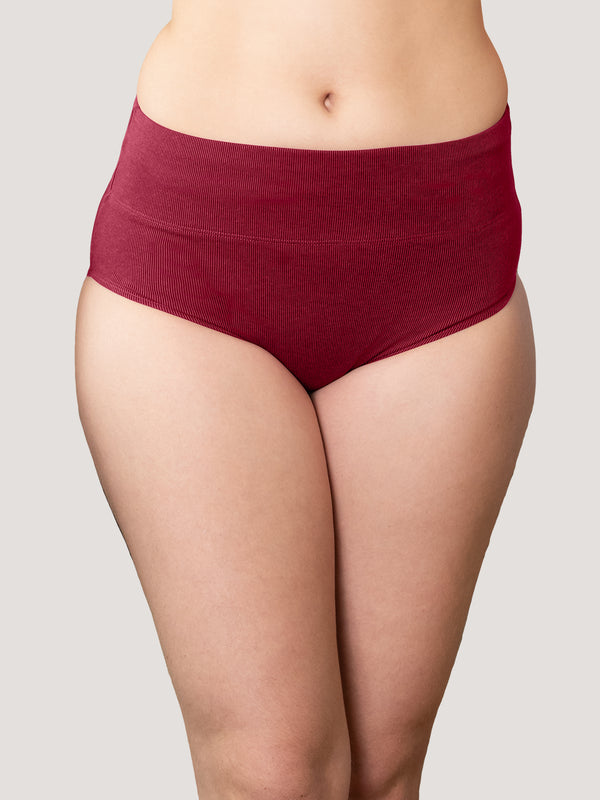 Isac High Waist Panties for Woman | Pack of 2-BLUE MAROON