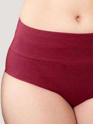 Isac High Waist Panties for Woman | Pack of 2-BLUE MAROON