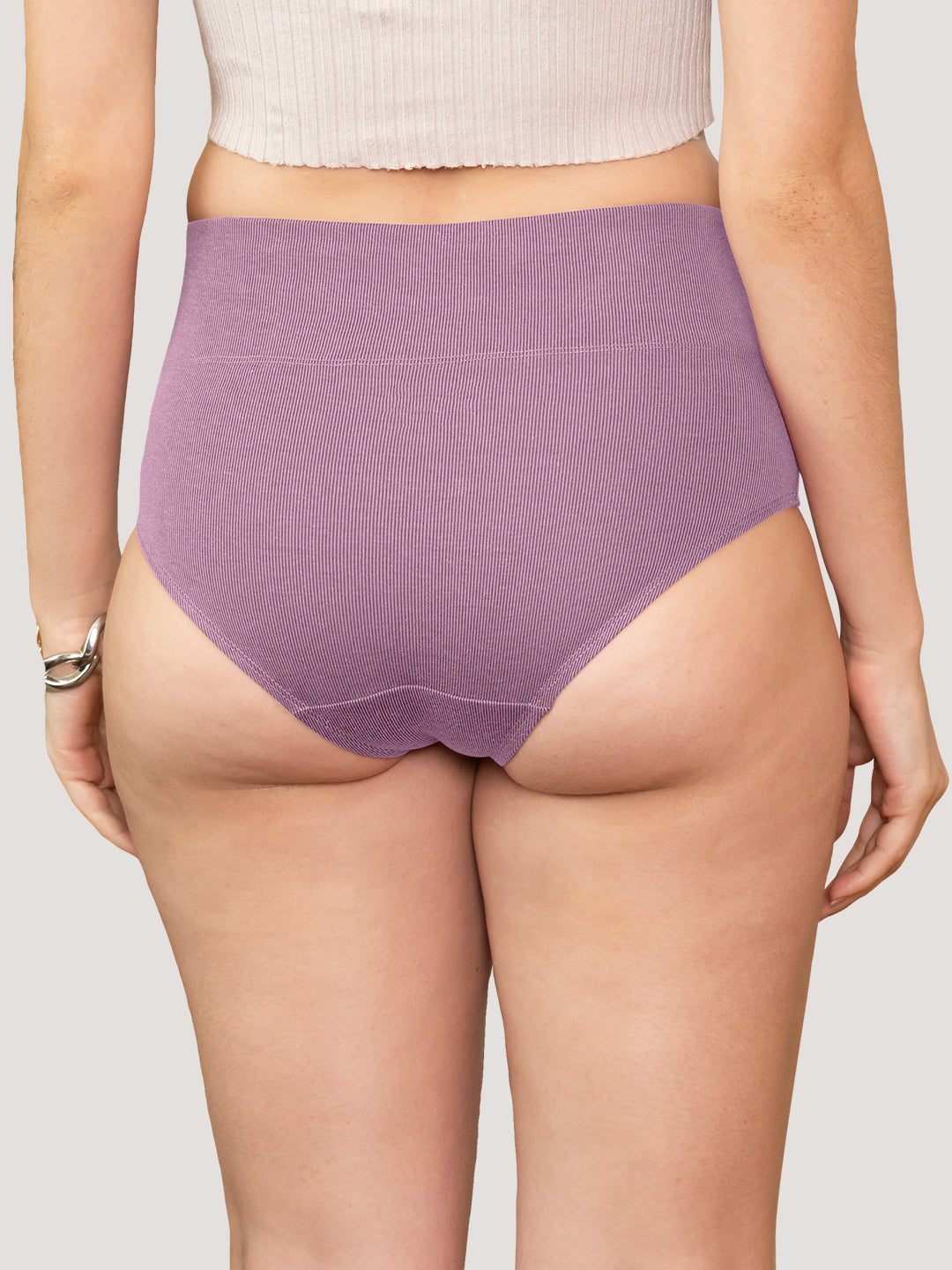 Isac High Waist Panties for Woman | Pack of 2-MOUVE S.BLUE