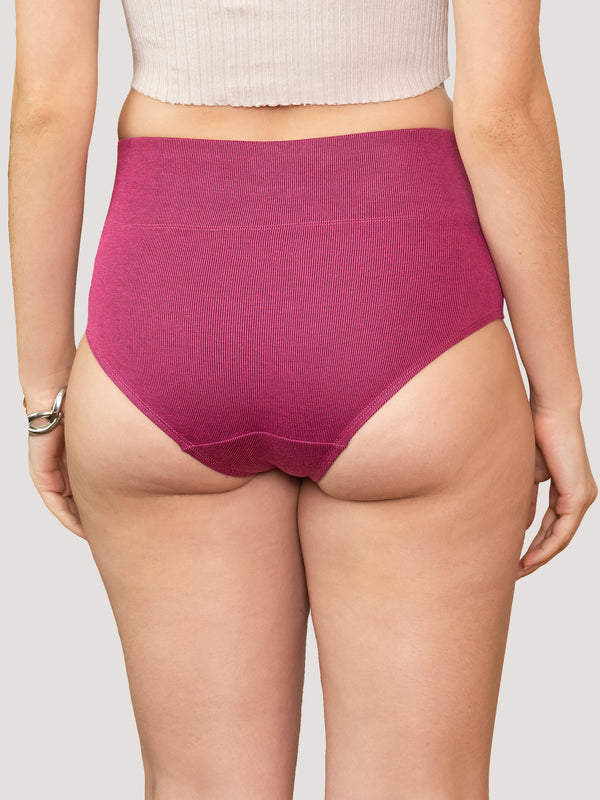 Isac High Waist Panties for Woman | Pack of 2-ROSE BUD BROWN