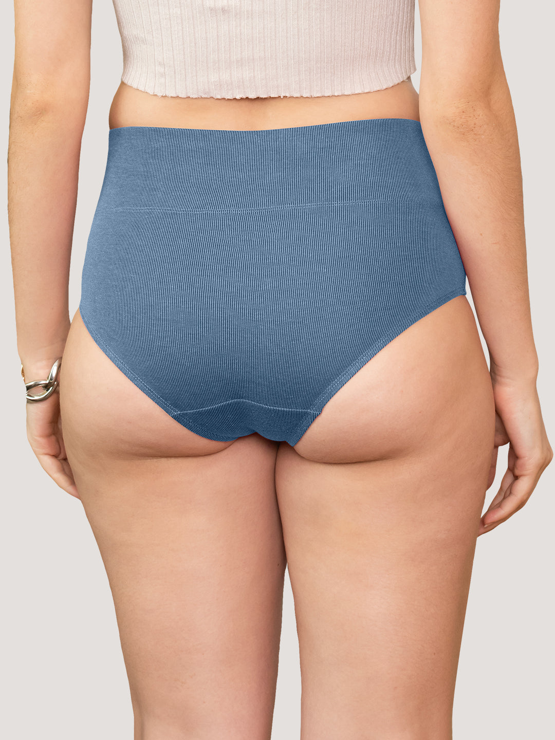 Isac High Waist Panties for Woman | Pack of 2-MOUVE S.BLUE